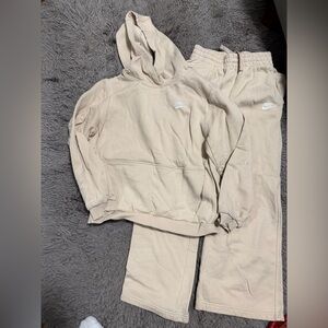 Nike Kids Beige Sweatshirt & Joggers Set